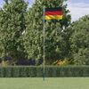 vidaXL Germany Flag and Pole 6.08 m Aluminium