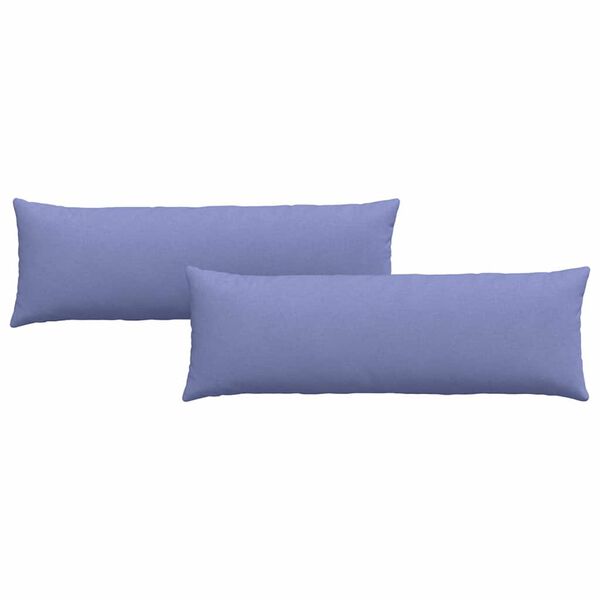vidaXL Sofa Pillows 2 pcs Blue 120 x 40 cm Fabric