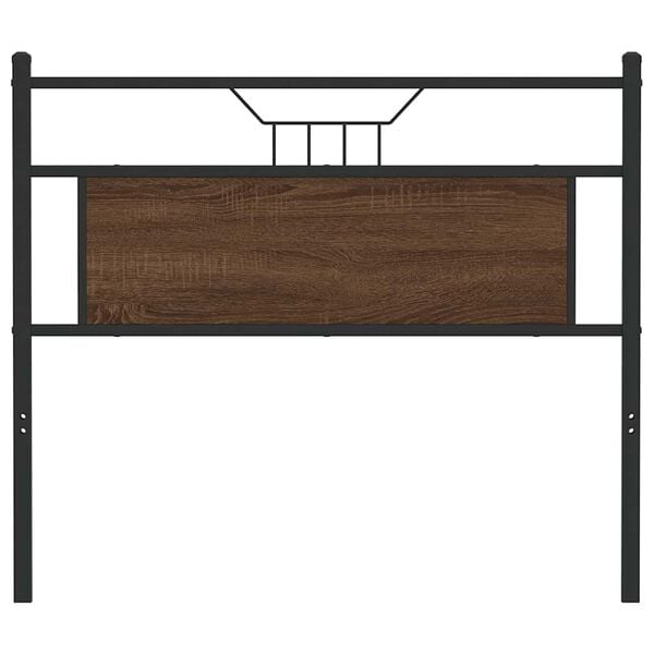 vidaXL Replace Headboard Brown Oak 100 cm Engineered Wood and Steel