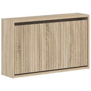 vidaXL Wall-Mounted Shoe Cabinet ARNHEM 71 x 17 x 43 cm Sonoma Oak