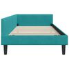 vidaXL Corner Bed Frame with Headboard Turquoise 90 cm x 190 cm Velvet