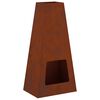 vidaXL Fire Pit Brown 50 x 35 x 100 cm Weathering Steel
