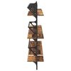 vidaXL Wall Shelf Set 6 pcs Old Wood 100 x 25 x 30 cm Engineered Wood