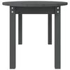 vidaXL Coffee Table Grey 110x55x45 cm Solid Wood Pine