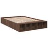 vidaXL Bed Frame without Mattress Brown Oak 140x190 cm