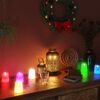 vidaXL Flameless Electric Tea Lights LED Candles 24 pcs Colourful