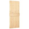 vidaXL Sliding Door with Hardware Set 85x210 cm Solid Wood Pine