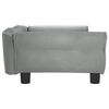 vidaXL Dog Bed Light Grey 95x55x30 cm Velvet