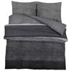 vidaXL Duvet Cover Set Dark Grey 140x200 cm Cotton