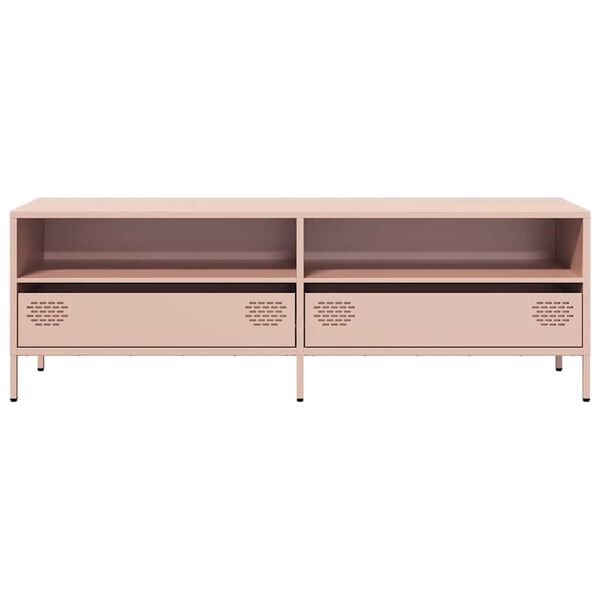 vidaXL TV Cabinet Pink 135x39x43.5 cm Cold-rolled Steel