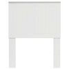 vidaXL Headboard with Headboard Gloss White 75 cm Engineered wood