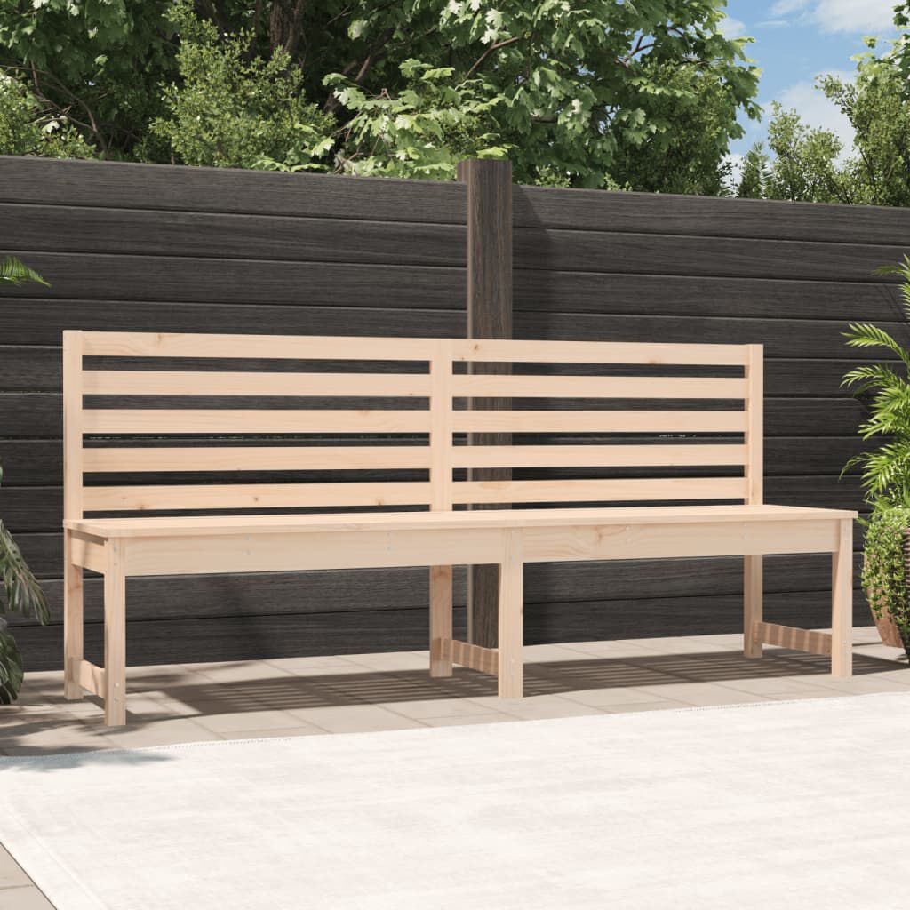 Natural wood best sale outdoor bench