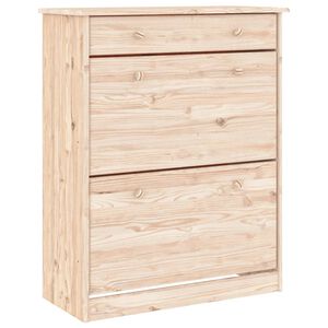 vidaXL Shoe Cabinet ALTA 77x35x96 cm Solid Wood Pine