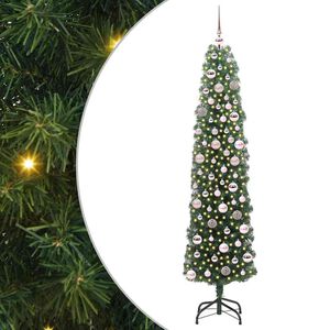 vidaXL Artificial Christmas Tree with 300 LEDs with Stand Green 180 cm