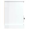 vidaXL TV Cabinet High Gloss White 100x35x50 cm Engineered Wood