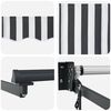 vidaXL Retractable Awning Anthracite and White 3x2.5 m Fabric&Aluminium