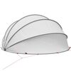 vidaXL Pool Dome Folding Manual Grey and Orange 430 x 430 x 210 cm