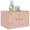 vidaXL Coffee Table Pink 67x50x44 cm Steel