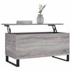 vidaXL Coffee Table Grey Sonoma 90x44.5x45 cm Engineered Wood