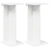 vidaXL Plant Stand 2 pcs White 25 x 25.5 x 60.5 cm Engineered Wood