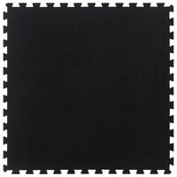 vidaXL Rubber Floor Tile Black 12 mm 100x100 cm