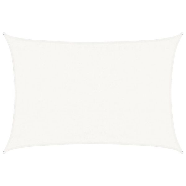 vidaXL Sunshade Sail 160 g/m² White 3.5x5 m HDPE