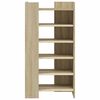 vidaXL Shoe Cabinet Sonoma Oak 52x37.5x100 cm Engineered Wood