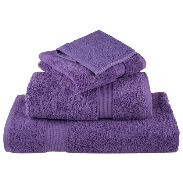 vidaXL Premium Shower Towels SOLUND 10 pcs Purple 70x140 cm 600 gsm