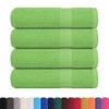 vidaXL Hand Towels "FROGN" 4 pcs Apple Green 50x100 cm 360 gsm