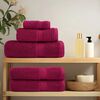 vidaXL Premium Wash Towels "SOLUND" 4 pcs Bordeaux 30x30 cm 600 gsm