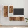 vidaXL TV Cabinet Set Wall-mounted 4 pcs Old Wood Engineered Wood