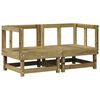 vidaXL Corner Sofas with Cushions 2 pcs Impregnated Wood Pine
