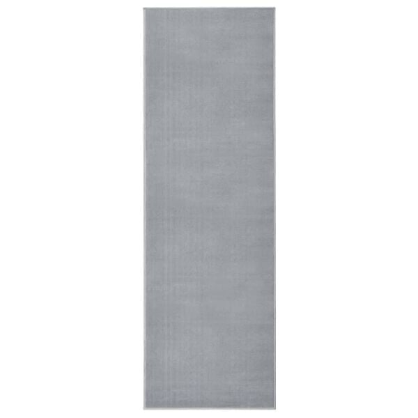 vidaXL Runner Rug BCF Grey 100x300 cm