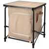 Redcliffs Camping Table with Cupboard Beige 48x48x53.5 cm