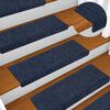 vidaXL Stair Mats Self-adhesive 5 pcs 65x21x4 cm Anthracite Rectangular Edge