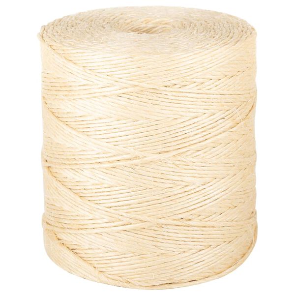 vidaXL Rope 100% Sisal 2 mm 300 m