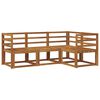 vidaXL Outdoor Sofa Set Natural Solid Acacia Wood