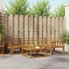 vidaXL Outdoor Sofa Set 5 pcs Natural Solid Acacia Wood
