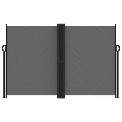 vidaXL Retractable Side Awning Anthracite 160x1200 cm