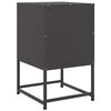vidaXL Bedside Cabinet Black 36x39x60.5 cm Steel