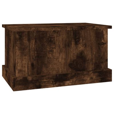 vidaXL Storage Box Smoked Oak 50x30x28 cm Engineered Wood