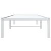vidaXL Metal Bed Frame without Mattress White 75x190cm