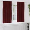 vidaXL Blackout Curtains 2 pcs Wine Red 140 x 175 cm Velvet