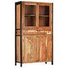 vidaXL Highboard 100x40x175 cm Solid Acacia Wood