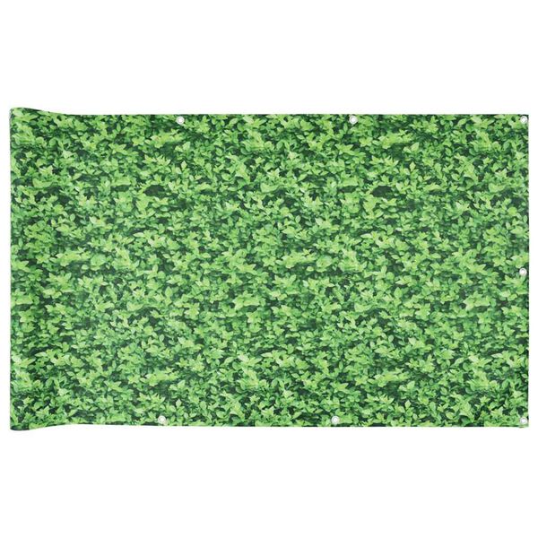 vidaXL Balcony Privacy Screen Plant Look Green 700x75 cm PVC