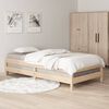 vidaXL Stack Bed without Mattress 100x200 cm Solid Wood Pine