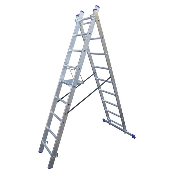 Escalo Footstool for Ladder Metal Silver