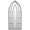 vidaXL Garden Mirror | Sand | Iron, Glass | Medium | Decorative Inlays