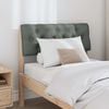 vidaXL Upholstered Headboard Dark Grey 80 cm Solid Pine Wood