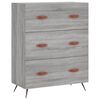 vidaXL Highboard Grey Sonoma 69.5x34x180 cm Engineered Wood